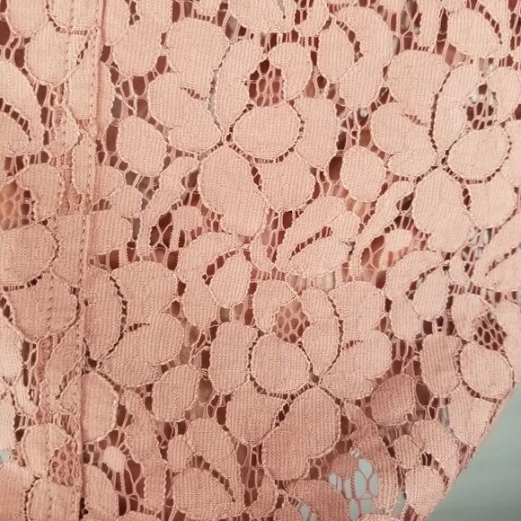 HALO LACE TOP. PINK. SIZE L. PINKY MAUVE. - Picture 8 of 13